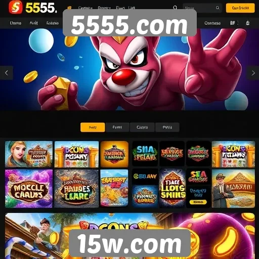 Principais jogos disponíveis em 5555.com