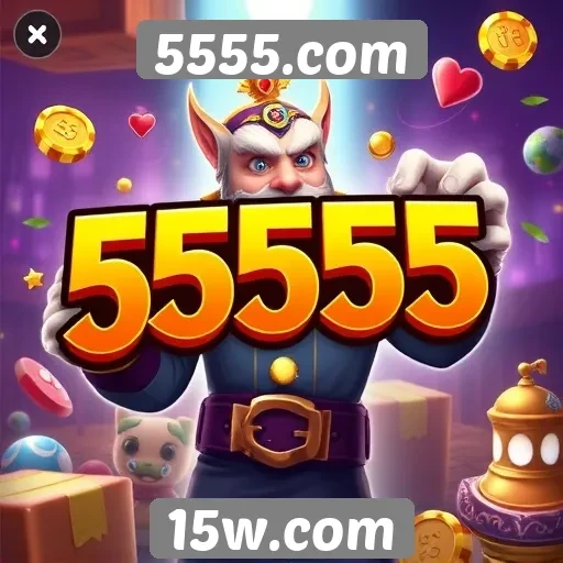 Variedade de jogos disponíveis em 5555.com